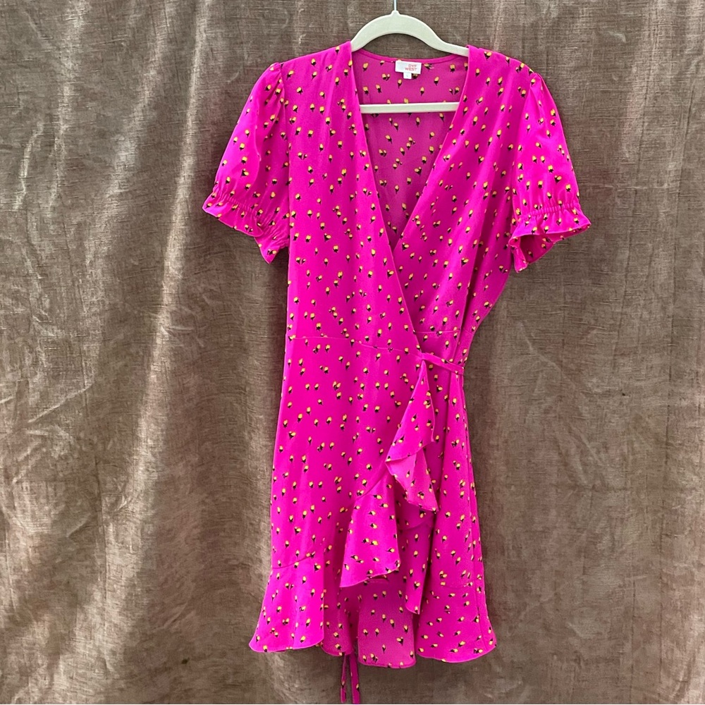 DVF West pink summer dress